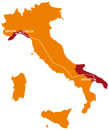 Linea statale Taranto / Genova / Savona